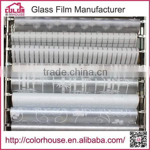Etched protective film for window stained glass window film