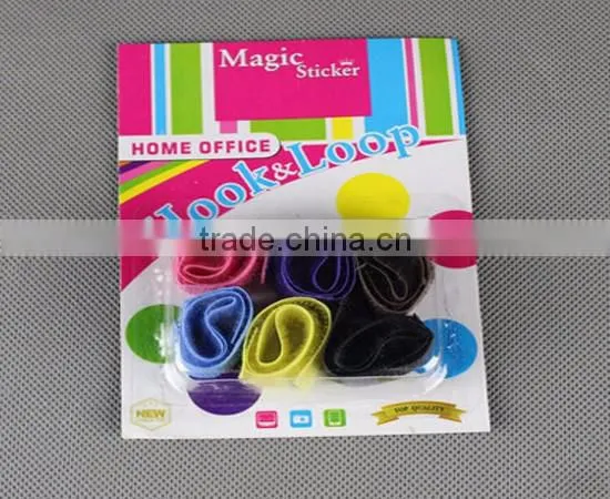 Nylon reusable magic tape adjustable Hook and Loop cable tie