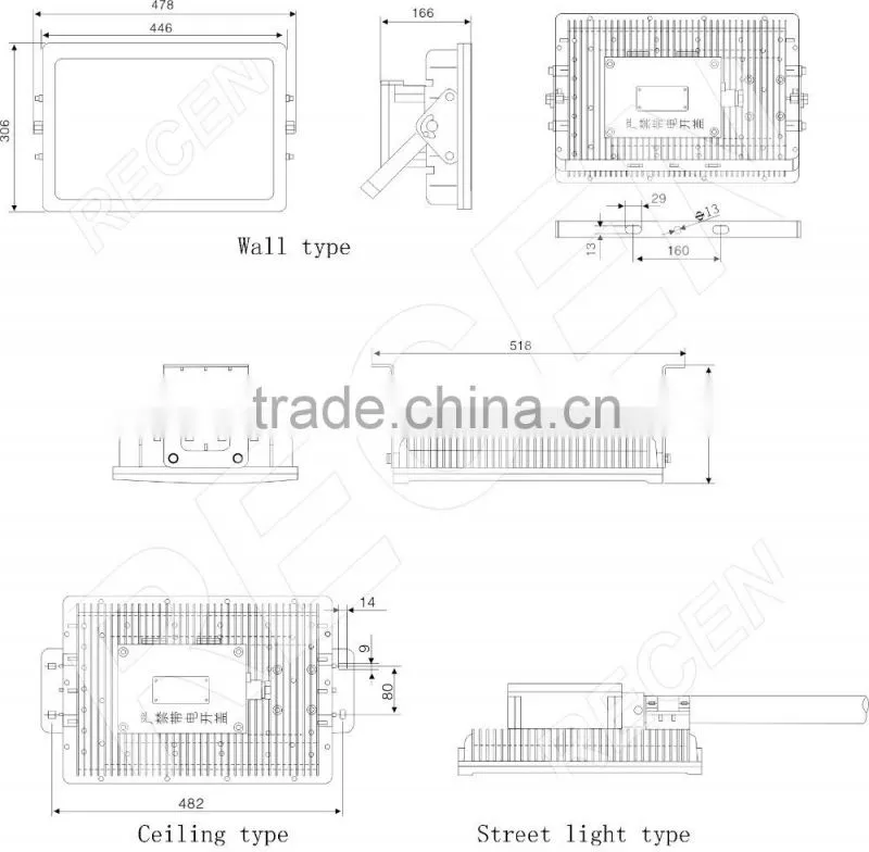 IP66 200w hazardous environments excellent lumen explosion-proof led light