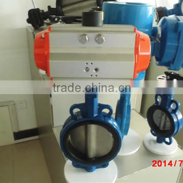 BV-DS001Pneumatic actuated wafer butterfly valve