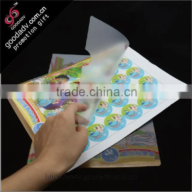 2015 new arrival promotional item office stationery plastic snap file folder