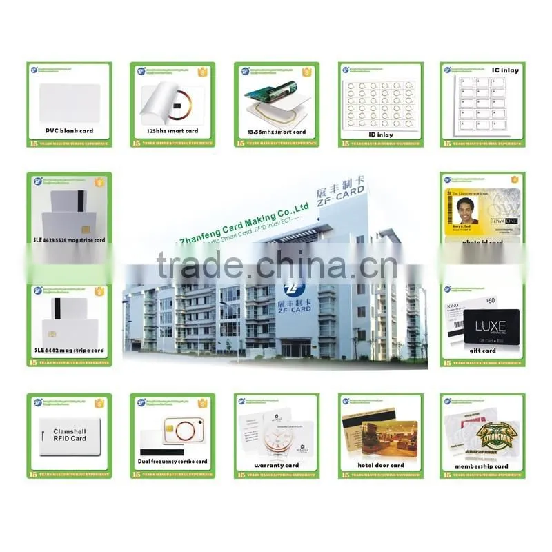 High class white inkjet printable pvc plastic card packs