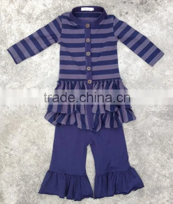 Classic Design Cute Baby Girl Cotton Cardigan 100% Cotton kids Long Sleeve Cardigan with Triple Ruffle
