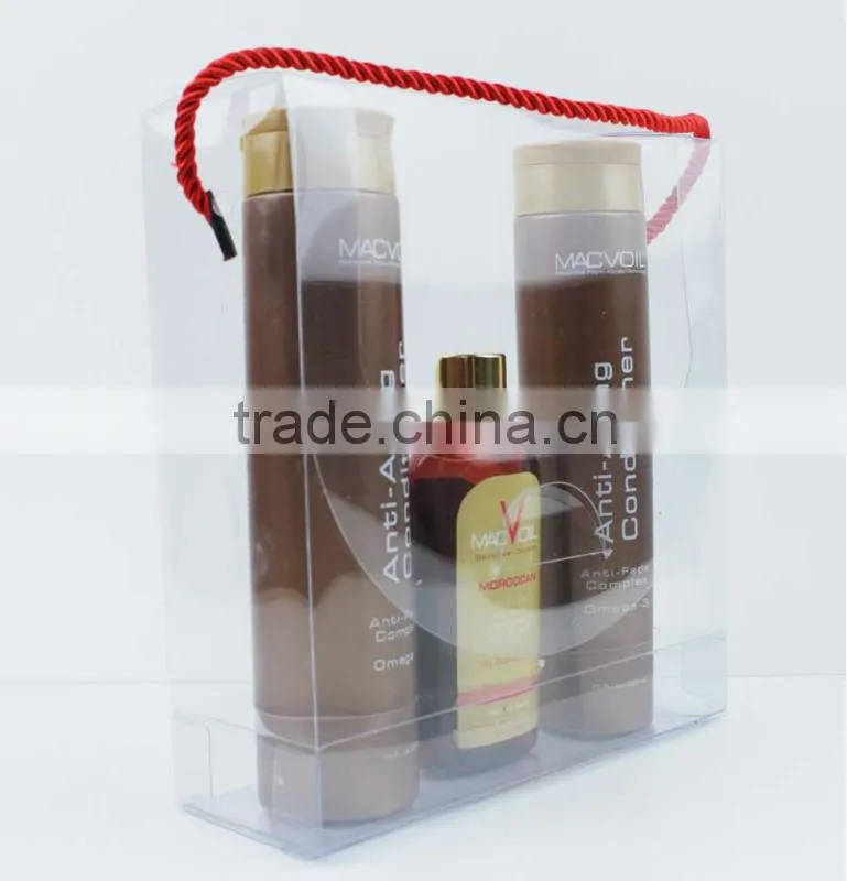 New Hair Care Set Clear Hanging Packaging