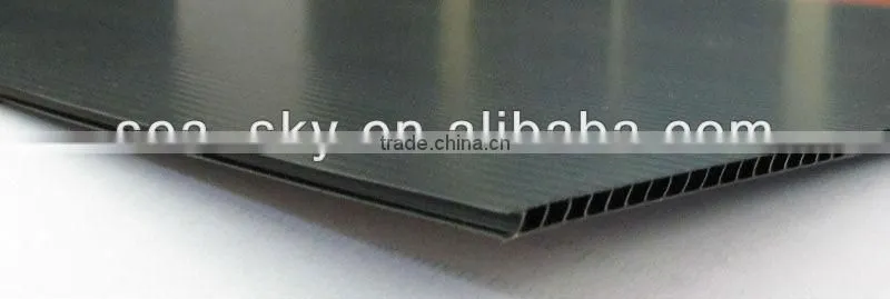 different color plastic polypropylene corrugated sheet in China