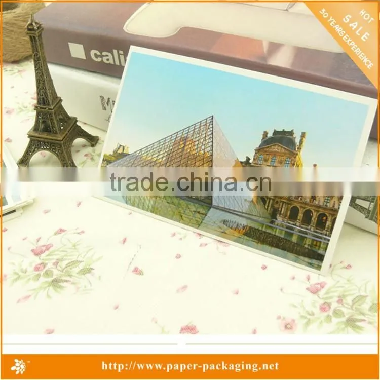 Beautiful souvenir travel postcard printing sticker postcard printing