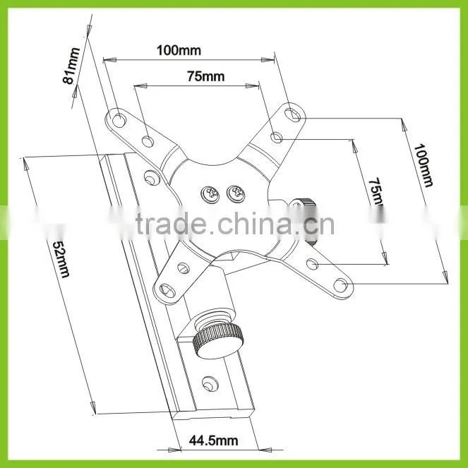 LCD106 DMP Aluminum Swivel LED/LCD TV Wall Mount