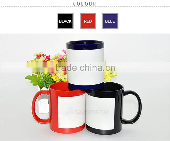 Sunmeta Directly Factory whole sale Patch luminous Sublimation Mug 11oz