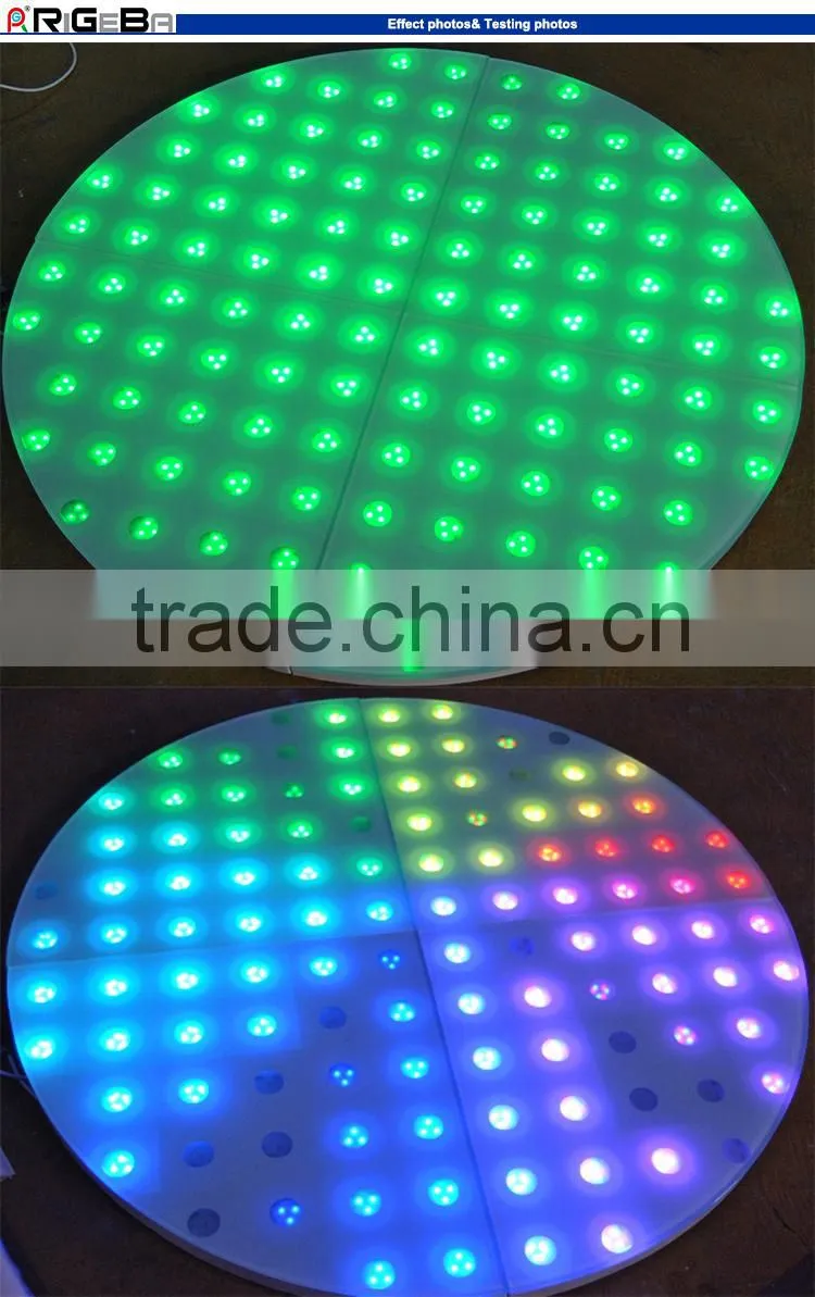 2015 newest sector round shape digital charming led dance floor