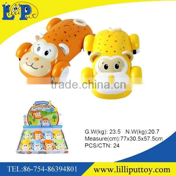 Creative design funny racing monkey car toy