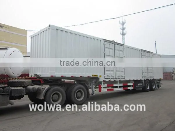 customer highly praised factory box semi trailer for sale