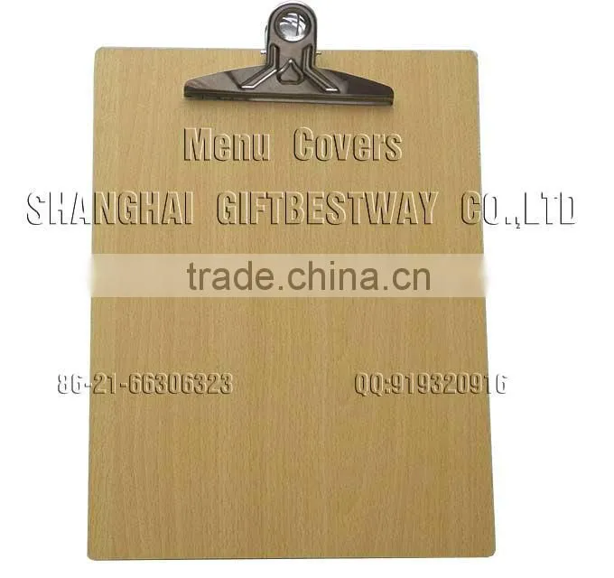 Menu board ,wood menu cover,wooden menu board