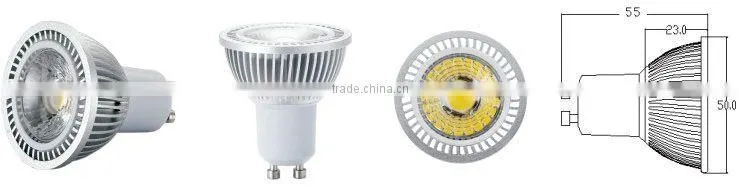 B1 gu10 5W spot led light 50*47mm 430lm cri>80 dimmable