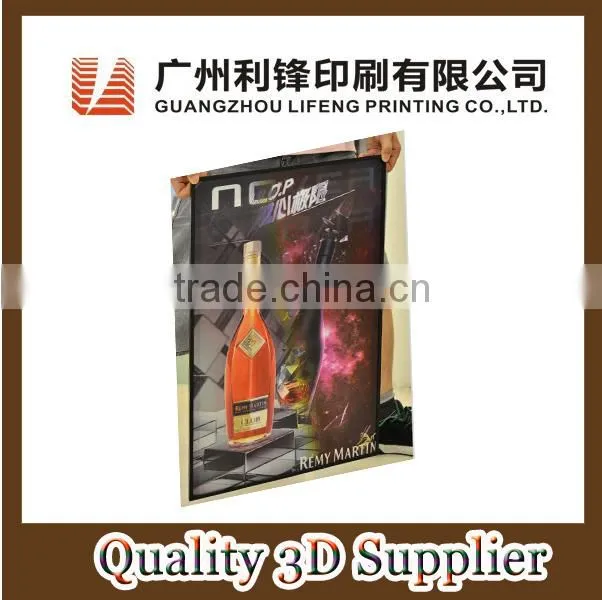 Guangzhou lifeng Fashion lenticular 3d poster for electronics advertising