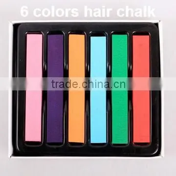 Fashion 6 pcs hair color chalk/color chalk for hair/hair chalk