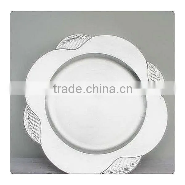 Decorative Plastic Flower Charger Plates