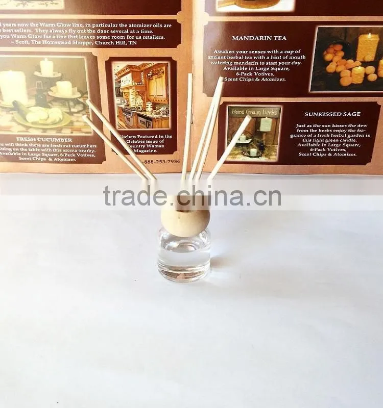 25 ML Glass Bottle Perfume Reed Diffuser With Delicate Rattan Sticks
