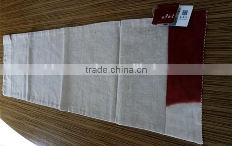 Tie-dyeing Ramie Cloth Table Runner For Round Tables