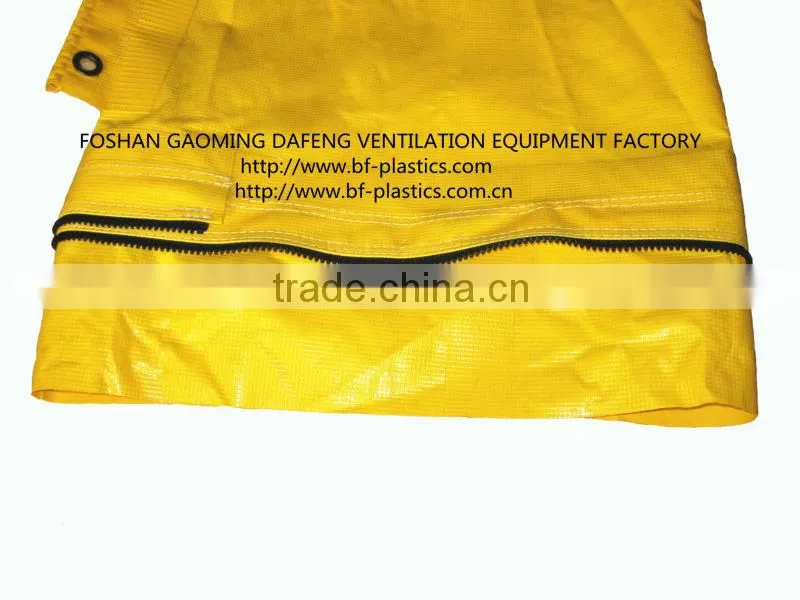 Zipper Coupling PVC T Joint Lay Flat Mining And Tunnel air duct
