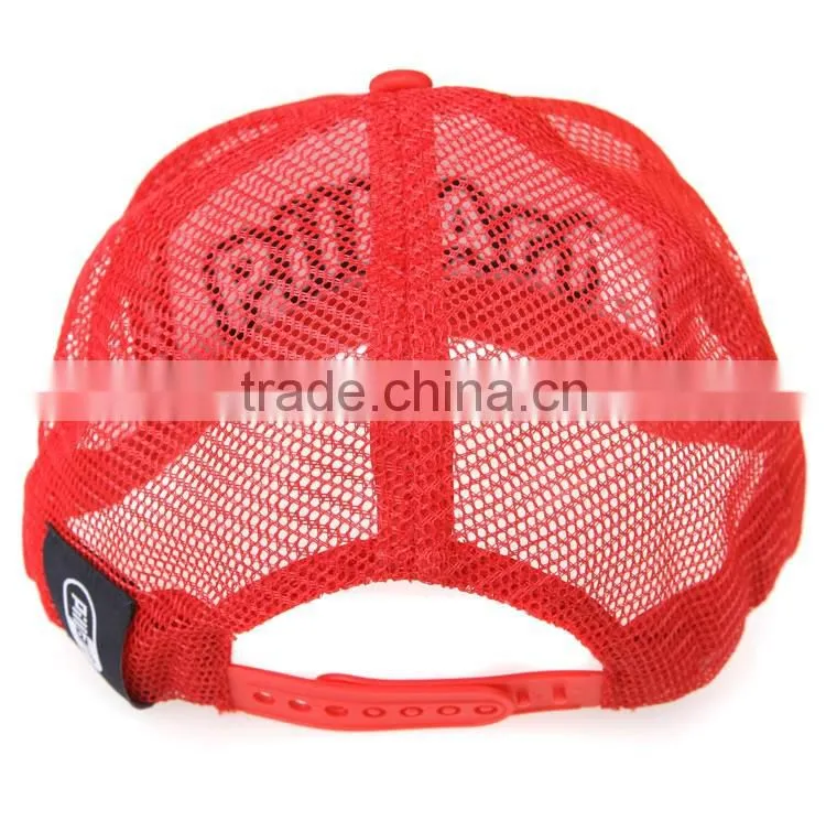 red 5 panel custom foam image printing trucker hats