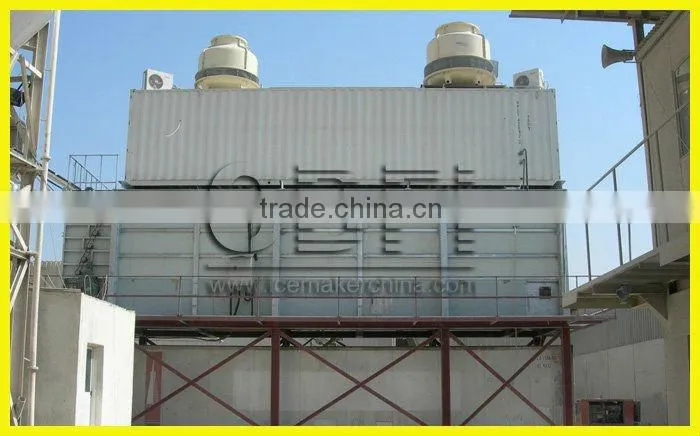 industrail containerized ice block machine with cold room
