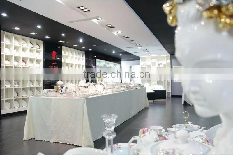 ceramic whiteware bone china for hotel resturant Oblique mouth bowl hotel ware
