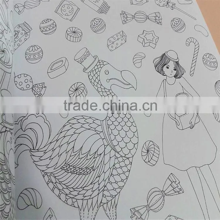2015 Hot Sale Chinese Version Decompression Hand-painted Secret Garden Fantasy DreamColoring Book