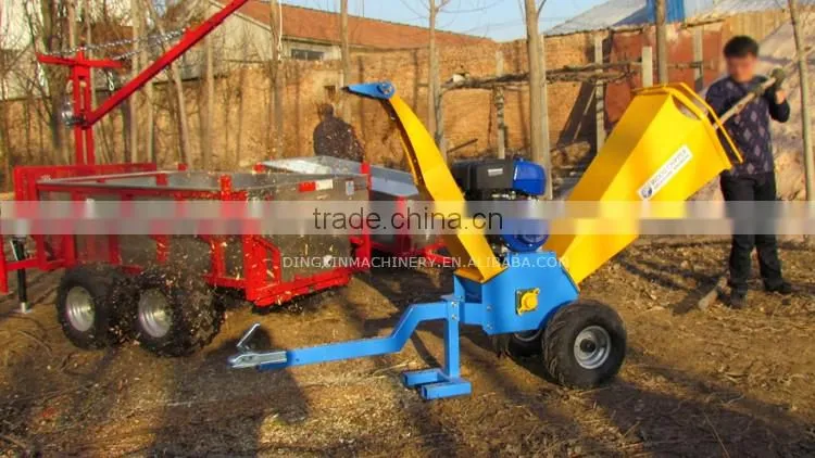 NEW Updated 15hp engine wood chipper machine