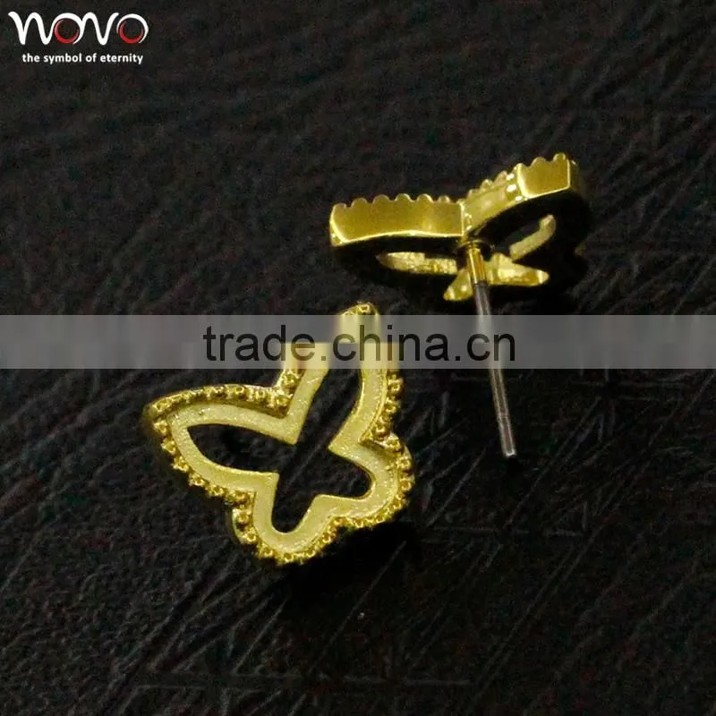 Fashion women jewelry brass jewelry gold plated earring