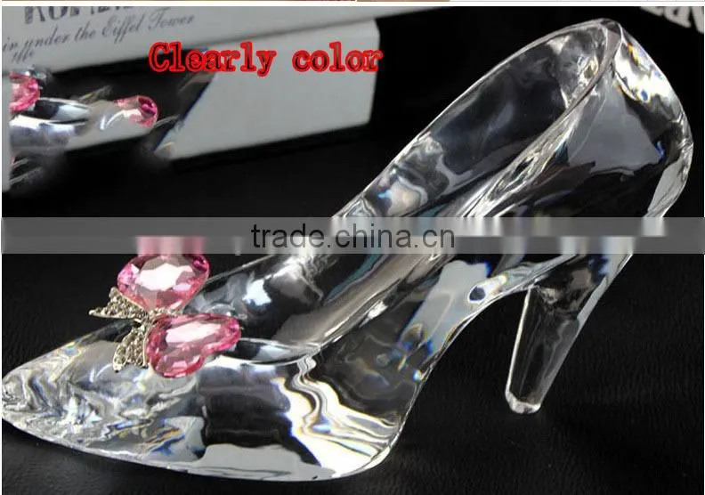 Factory directly wholesale price Fantastic European design crystal shoes for wedding gift