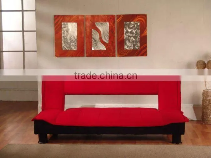 RED MICROFIBER SOFABED SF1017