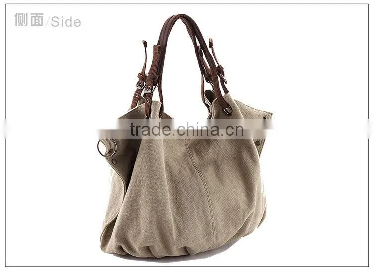 travel canvas handbag,Fashion Handbag Ladies Women Handbag Canvas Handbag,fashion 100% cotton canvas bags tote