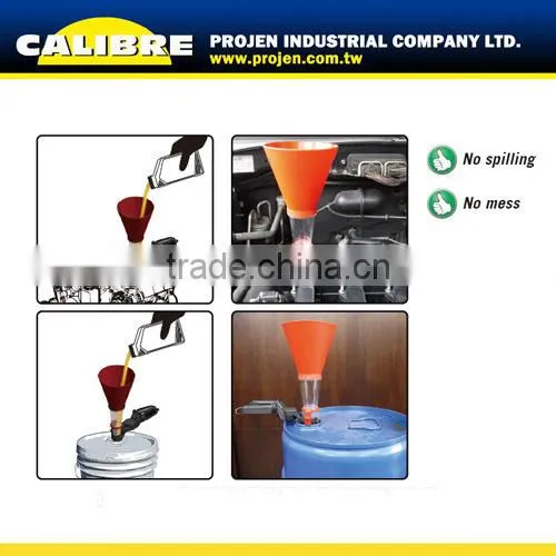 CALIBRE 28mm-74mm 2 pc Universal plastic Oil Funnel Engine Oil Funnel
