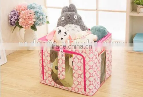 Good quality flexible space saving household foldable oxford cloth storage box