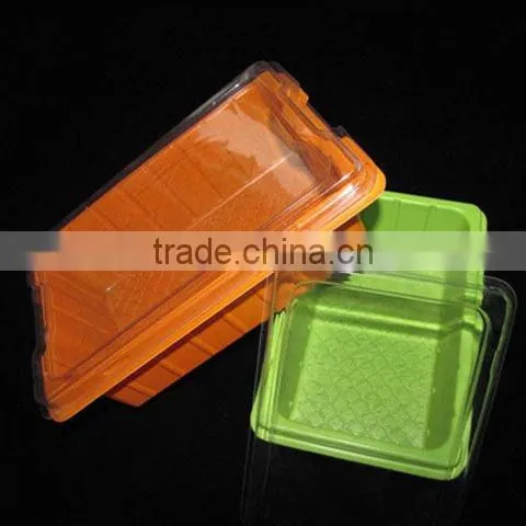 PVC, PET, PS Plastic box with lid in different types