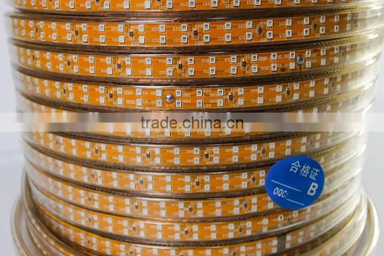 2016 latest products double lines 220V flexible led strip 3528 led strips high lumen with CE certifitate