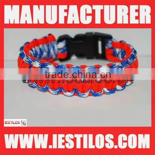 2015 classic style wholesale velcro clasp 450 paracord bracelet