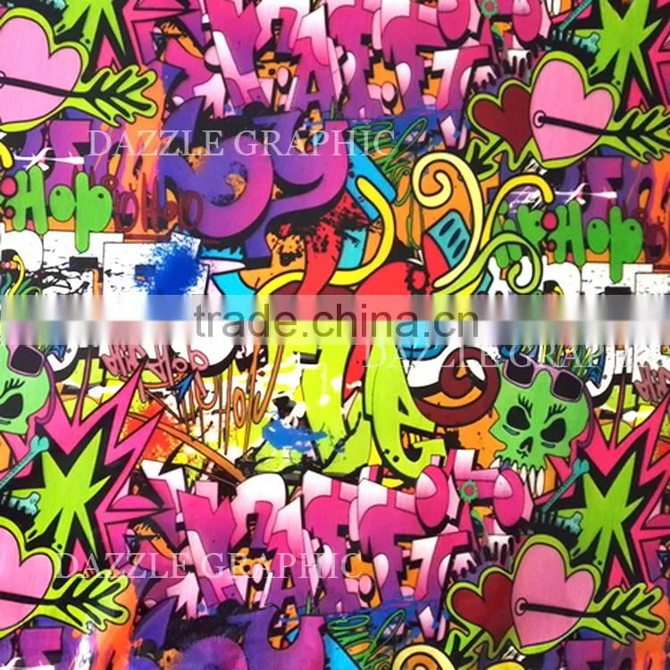 Customer Favorite Dazzle Graphic Hydrographic Film Sticker Bomb No.DGJJ719 Hydro Dipping Water Transfer Printing Film