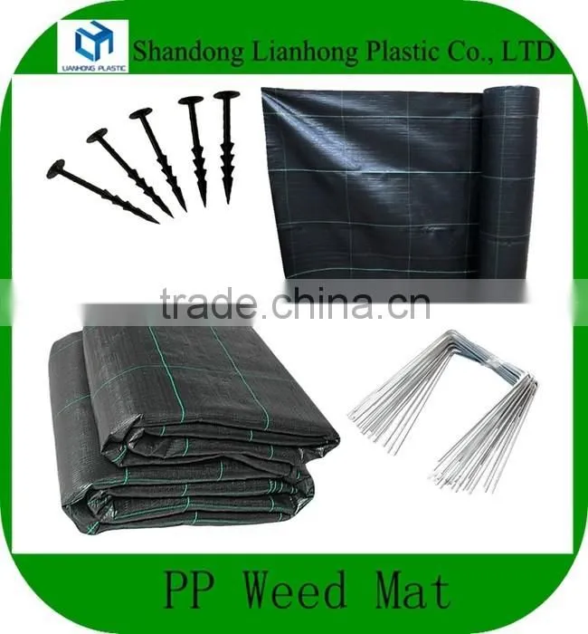 3.2oz Heavy Duty 6.5ft Wide Weed Barrier Fabric Panel, Garden Fabric 3.2 oz/sq.yd, Woven Weed Control Landscape Fabric Sheeting