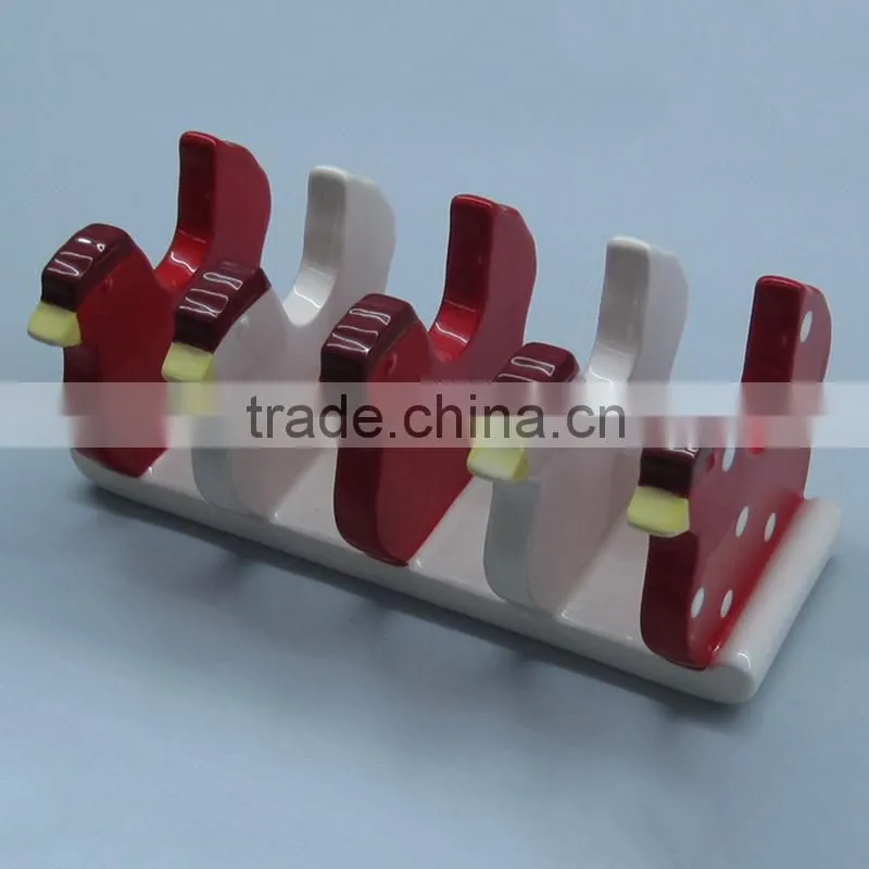 Ceramic easter toast rack and bread holder