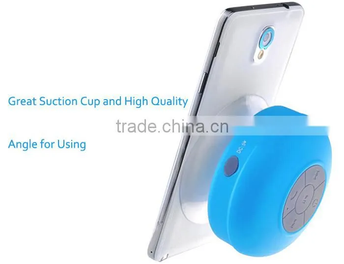 High quality Waterproof wireless Bluetooth Speaker suction with fm radio