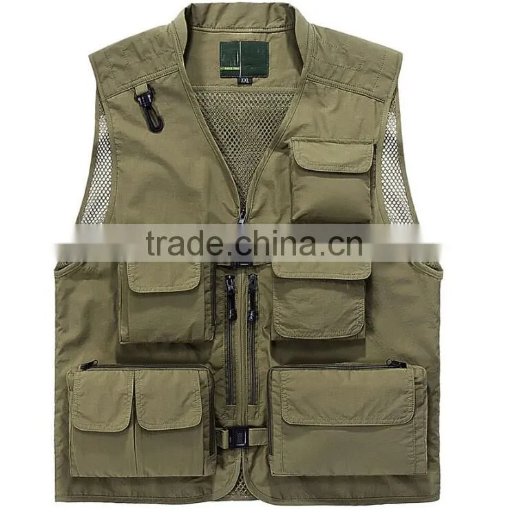 Custom Mens Outdoor Sports Fishing Vest