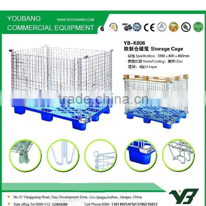 Heavy duty storage cages for warehouse ,supermarket,shop