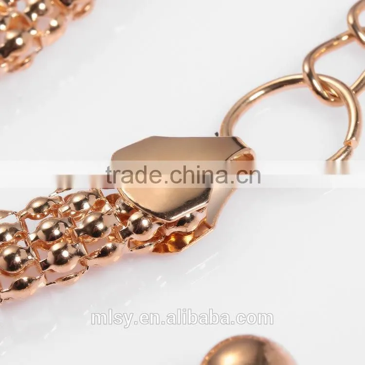 Custom different types of gold decorative metal chain Brightness F1-80051