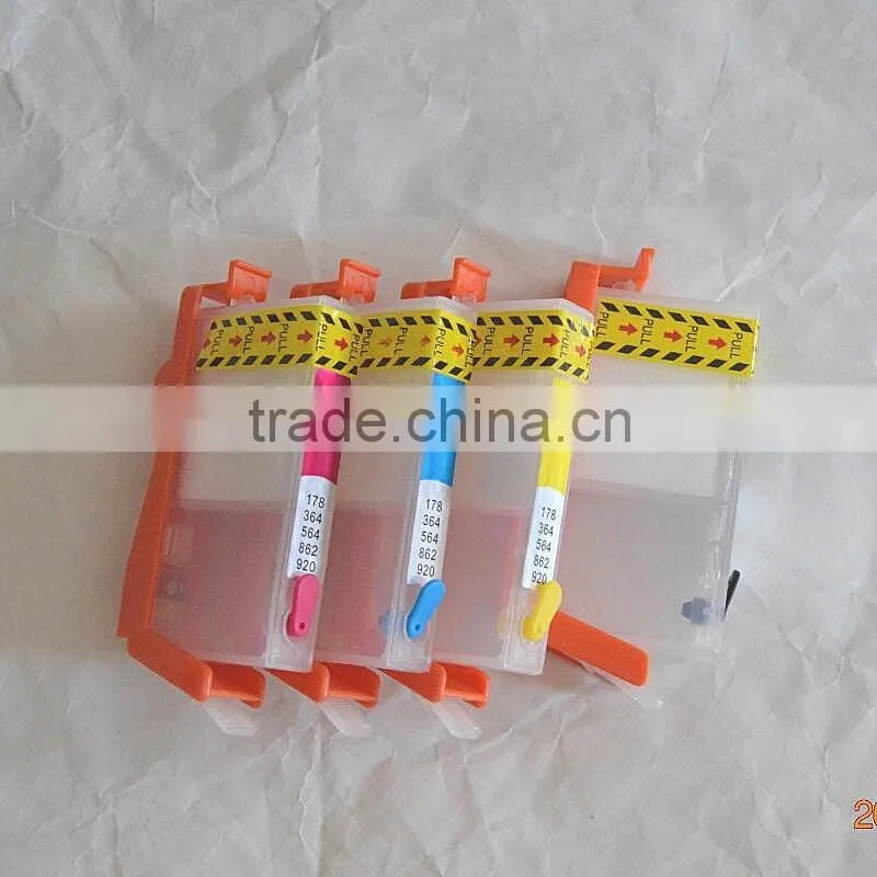 Refill Cartridge 564 BK C M Y Refillable Ink Cartridge For HP Photosmart B109a/n B110 Printer With Chip
