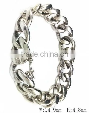 B085 stainless steel loop bracelet for men