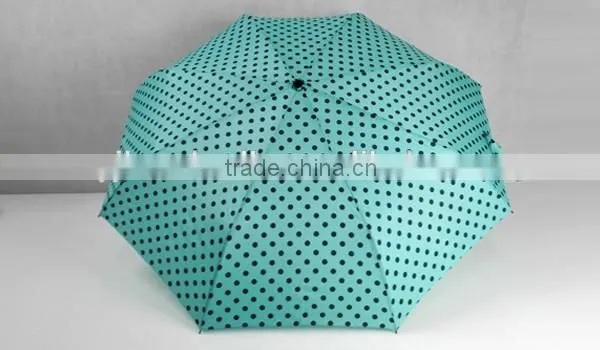 Ladies Long Umbrella with Polka Dots Printing