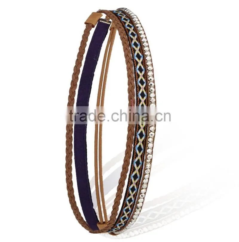 Women Lady Headband Crystal Elastic Hair Band For Wedding Bridal Party Hair Hoop