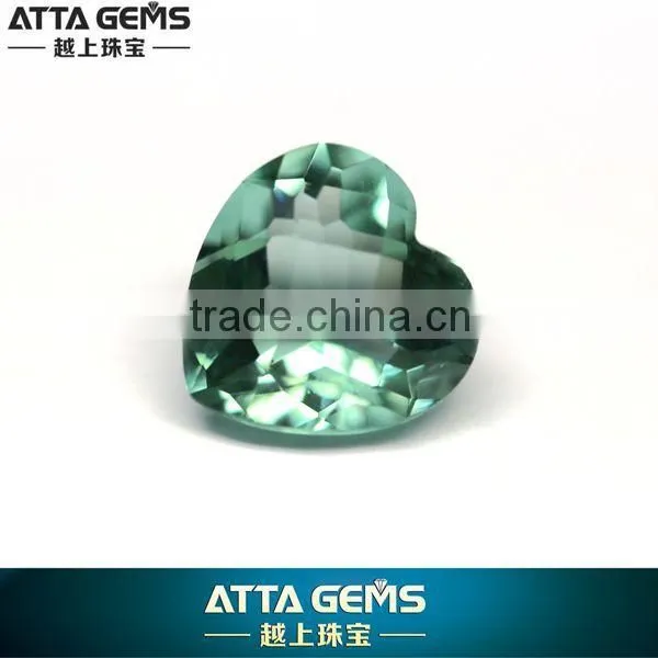 Large quartz crystals 14x14mm created green quartz synthetic crystal