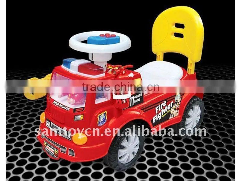 fire engine kid's ride on car with music and light